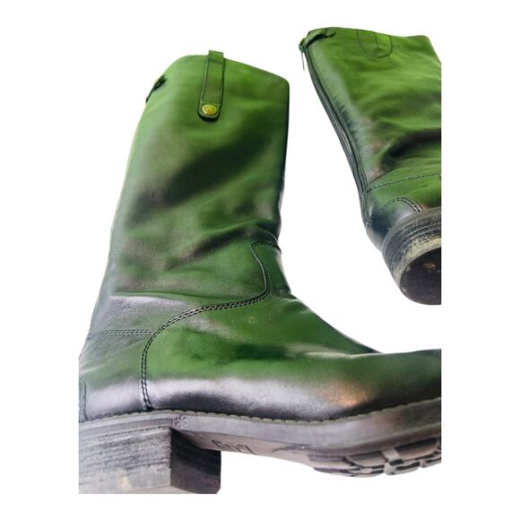 Sam Edelman Womens Penny Classic Equestrian Boot Zip Up Black Leather 6M - Picture 4 of 12